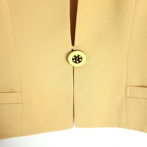 🖤Host Pick🖤 -Vintage Retro Yellow Gingham 2 Piece Dress & Jacket Set - Picture 12 of 16